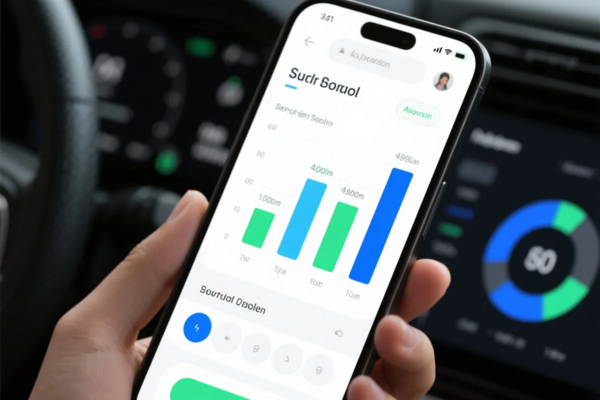 移动端应用界面示意